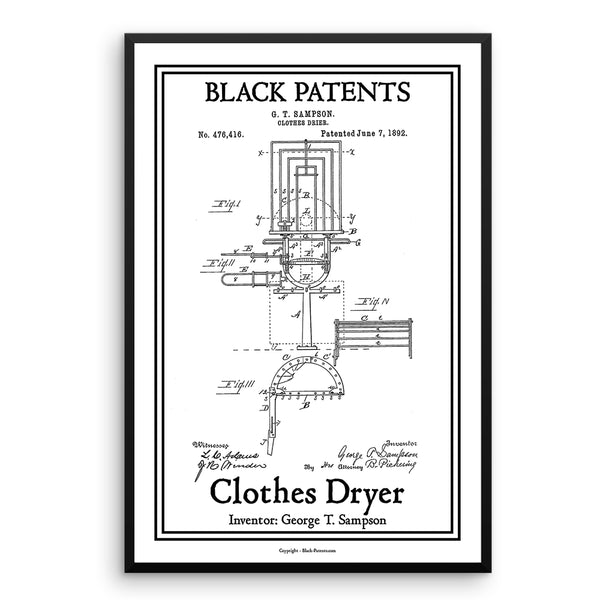 Clothes Dryer - Black-Patents.com