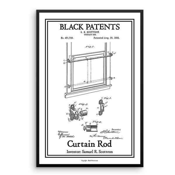 Curtain Rod - Black-Patents.com