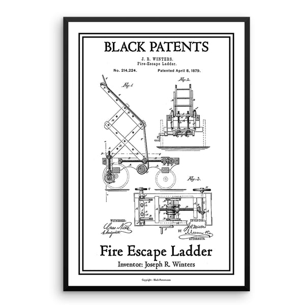 Fire Escape Ladder  - Black-Patents.com