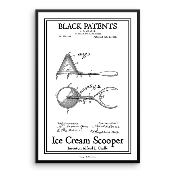 Ice Cream Scooper - Black-Patent.com 