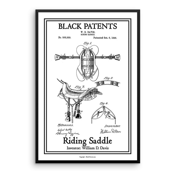 Riding Saddle - Black-Patents.com