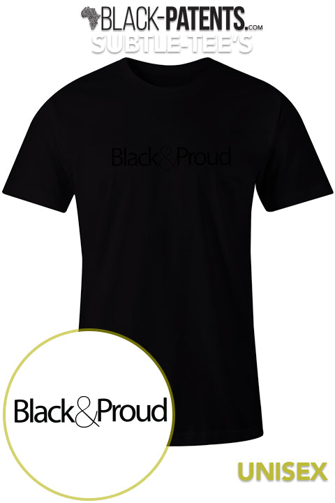 Black & Proud Subtle-Tee exclusively on Black-patents.com