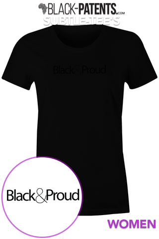 Black & Proud Subtle-Tee exclusively on Black-patents.com